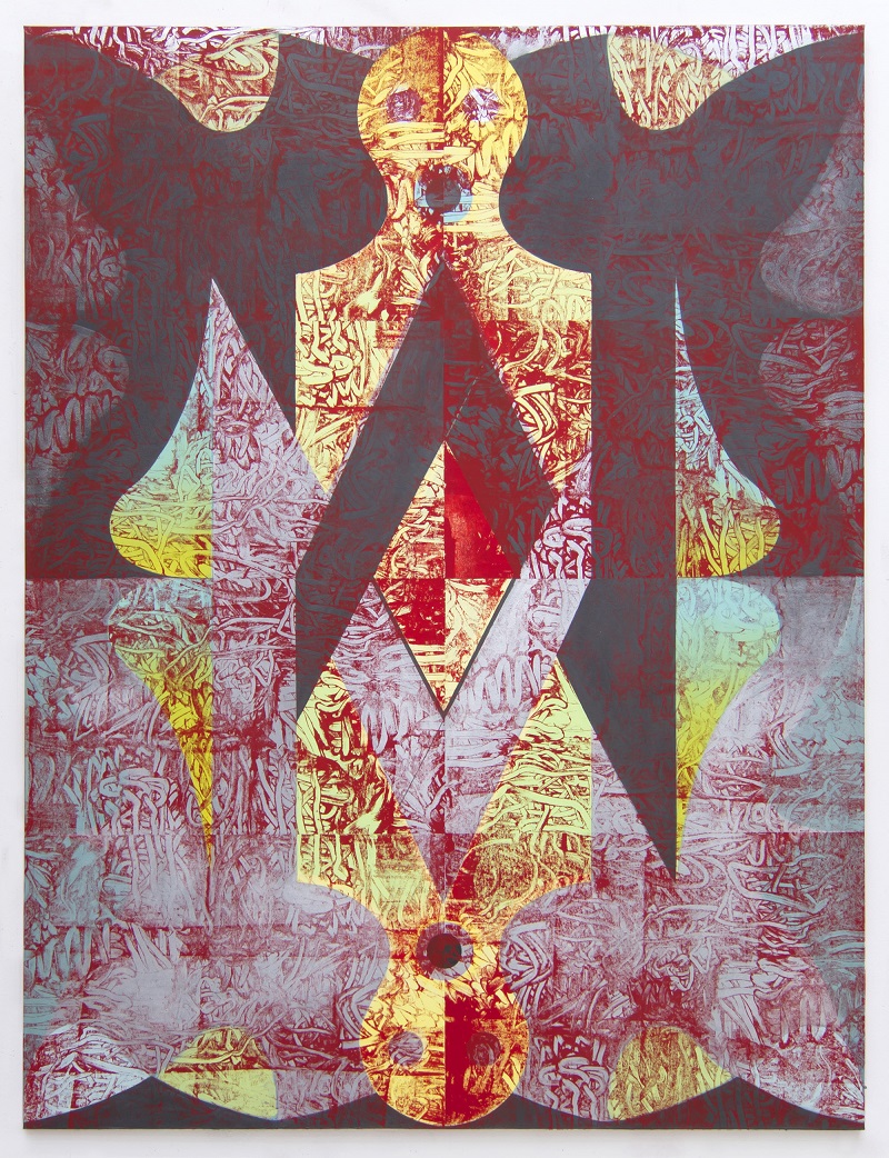 Jonathan Kelly - Bloody Veil - Acrylic on Canvas - 215x165cm